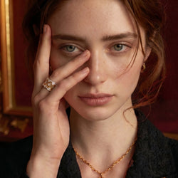 Honningkage Krystal Ring