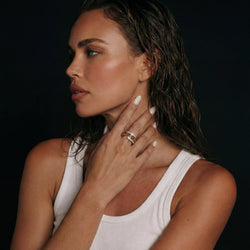 Kæde Krystal Ring